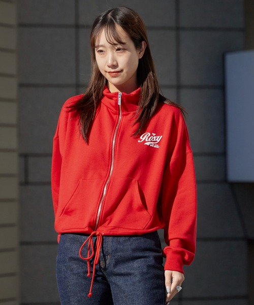 ROXY（ロキシー） ジャージ ROXY WITH HEART ZIP クロップド丈 ジップ