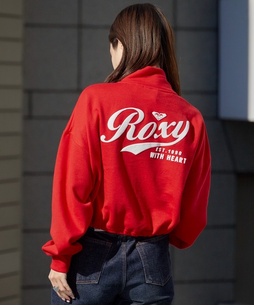 ROXY（ロキシー） ジャージ ROXY WITH HEART ZIP クロップド丈 ジップ