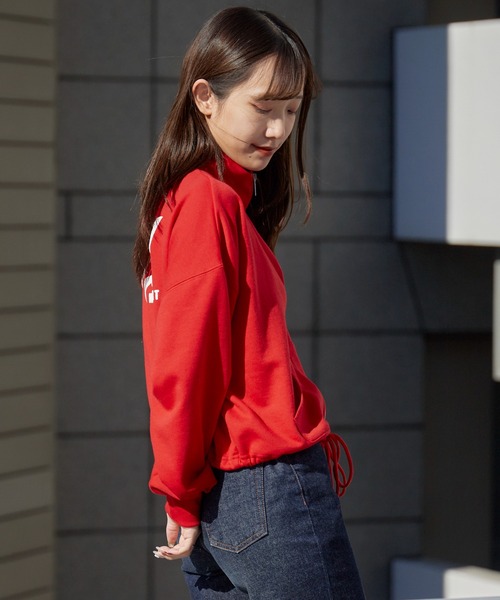 ROXY（ロキシー） ジャージ ROXY WITH HEART ZIP クロップド丈 ジップ