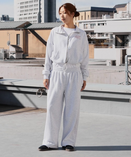 ROXY（ロキシー） ジャージ ROXY WITH HEART ZIP クロップド丈 ジップ