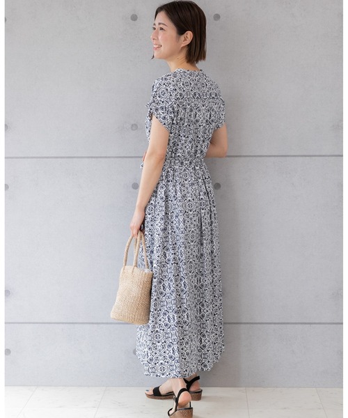 「PREFERIR」 半袖ワンピース MEDIUM ブラック レディース_画像9