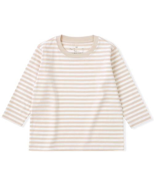 無印良品（MUJI） tシャツ ベビー あたまするっと 綿天竺編みクルー