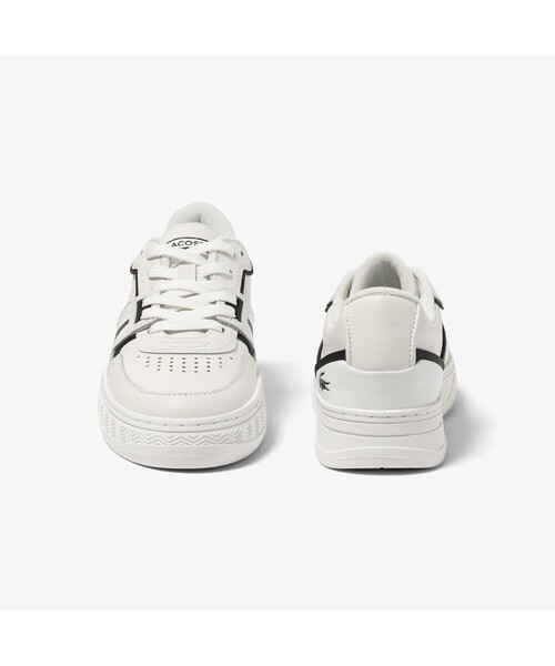 「LACOSTE」 ローカットスニーカー 22.5cm ホワイト×ブラック レディース_画像4