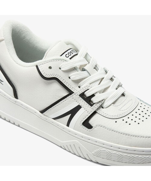 「LACOSTE」 ローカットスニーカー 22.5cm ホワイト×ブラック レディース_画像5