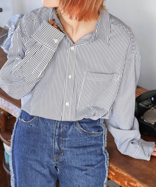 「PBLIM」 長袖シャツ FREE ブルー系その他 レディース_画像6