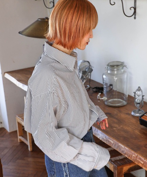 「PBLIM」 長袖シャツ FREE ブルー系その他 レディース_画像7