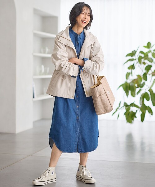 23区（ニジュウサンク） シャツワンピース 38 ブルー レディース