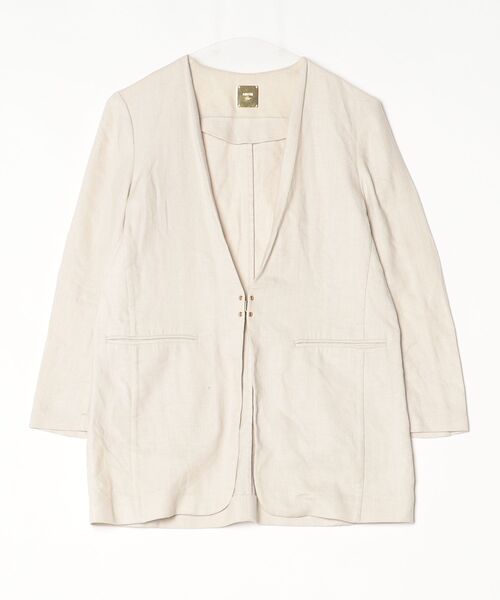Deuxieme Class ★ ノーカラージャケット 36 MUSE de Deuxieme Classe 「MUSE classe」 ノーカラージャケット 36