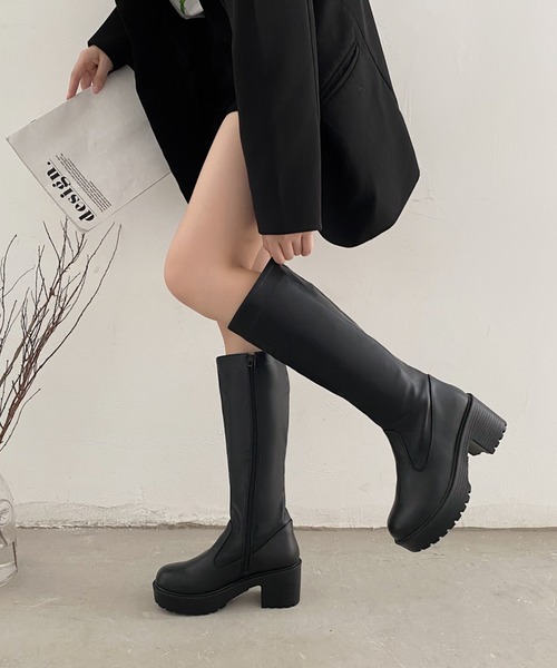 「Shoes in Closet」 ロングブーツ L ブラック レディース_画像3