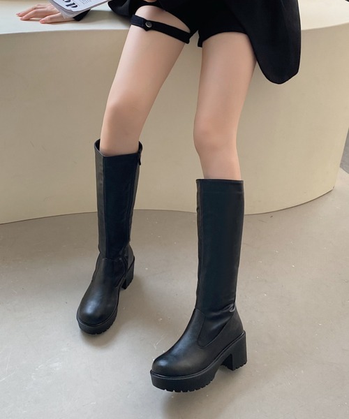 「Shoes in Closet」 ロングブーツ L ブラック レディース_画像4