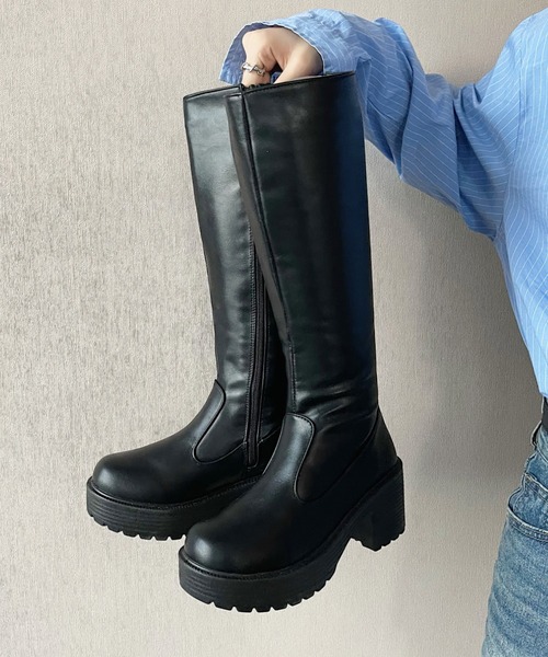 「Shoes in Closet」 ロングブーツ L ブラック レディース_画像7