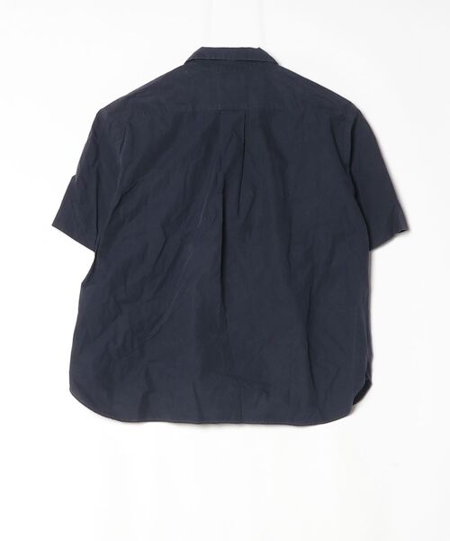 DANTON完売品　美品　ダントン 半袖シャツ　ロゴ　ネイビー　38 Danton（ダントン） 半袖シャツ 34 ネイビー レディース : ZOZOTOWN