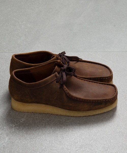 「Clarks」 モカシンシューズ 9h ブラック メンズの画像