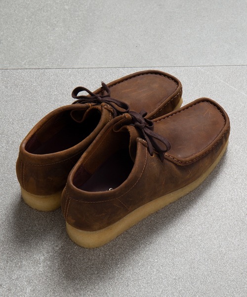 「Clarks」 モカシンシューズ 9h ブラック メンズの画像