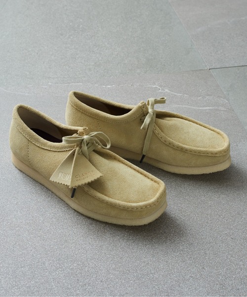 「Clarks」 モカシンシューズ 9h ブラック メンズの画像