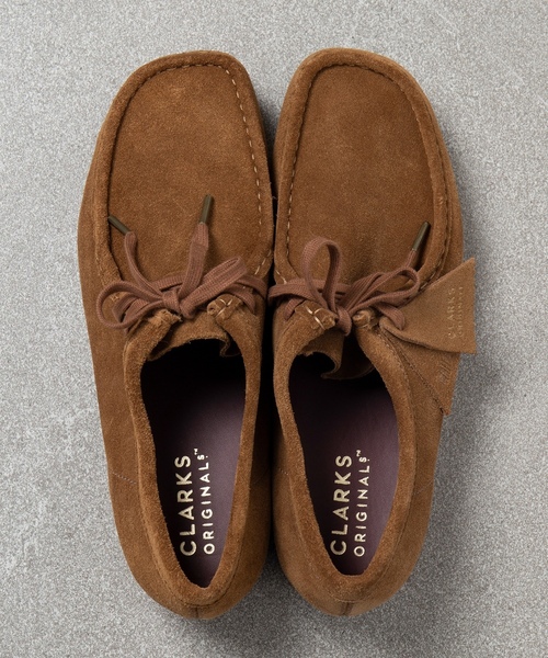「Clarks」 モカシンシューズ 9h ブラック メンズの画像