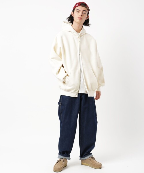 「FREAK'S STORE」 ジップアップパーカー SMALL グレー メンズ_画像4