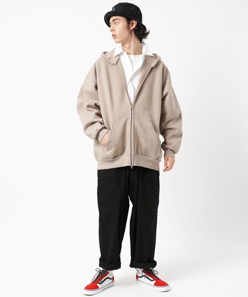「FREAK'S STORE」 ジップアップパーカー SMALL グレー メンズ_画像8