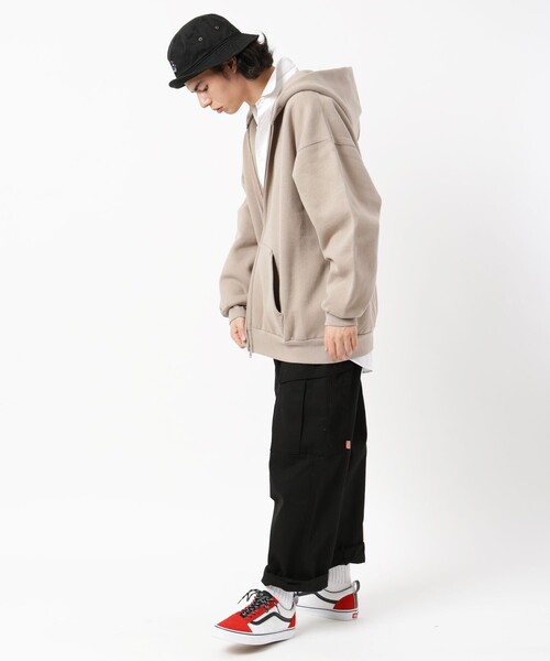 「FREAK'S STORE」 ジップアップパーカー SMALL グレー メンズ_画像9