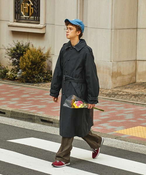 「EMMA CLOTHES」 トレンチコート L チャコール メンズ_画像5