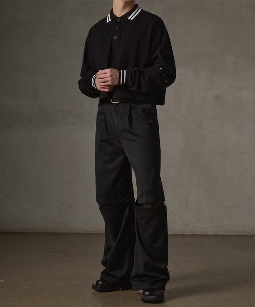 「GRANCY」 スラックス L ブラック メンズの画像