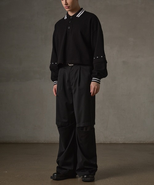 「GRANCY」 スラックス L ブラック メンズの画像