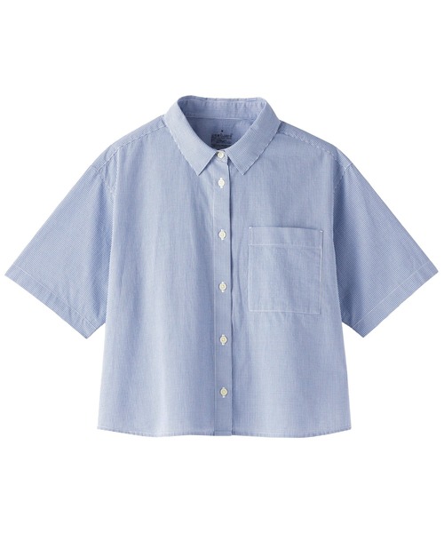 無印良品（MUJI） ブラウス シャツ 半袖 婦人 涼感 半袖シャツ