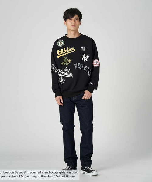 「MLB」 スウェットカットソー X-LARGE ブラック メンズ_画像4