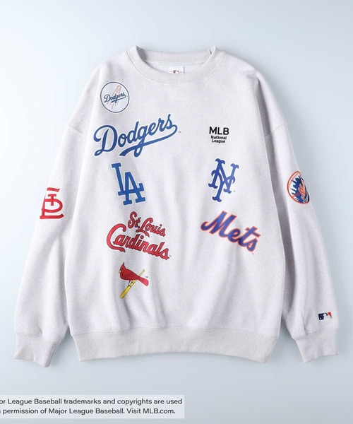 「MLB」 スウェットカットソー X-LARGE ブラック メンズ_画像9