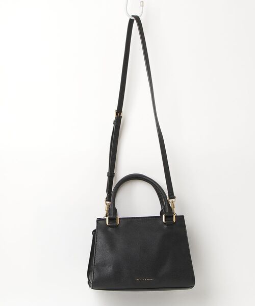 CHARLES & KEITH 2way ショルダー バッグブラック CHARLES ＆ KEITH（チャールズ&キース） 「CHARLES & KEITH」 2WAY