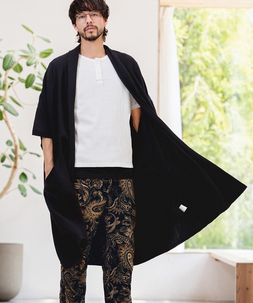 CAMBIO（カンビオ） カーディガン mcg3807-Nylon Rayon Linen KIMONO