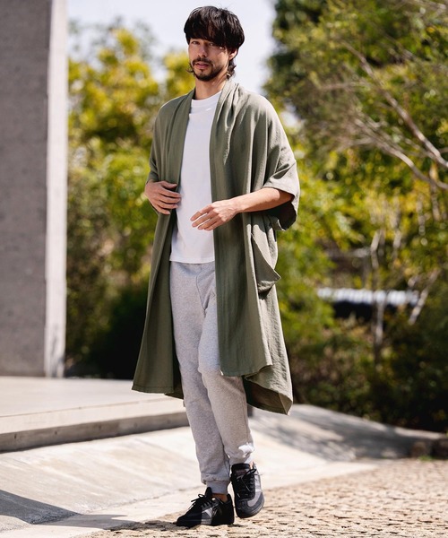 CAMBIO（カンビオ） カーディガン mcg3807-Nylon Rayon Linen KIMONO