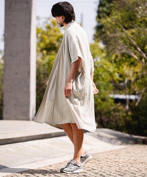 CAMBIO（カンビオ） カーディガン mcg3807-Nylon Rayon Linen KIMONO