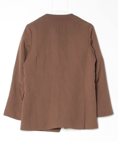 「BEAUTY\u0026YOUTH UNITED ARROWS」 ノーカラージャケット SMALL ブラウン レディースの画像