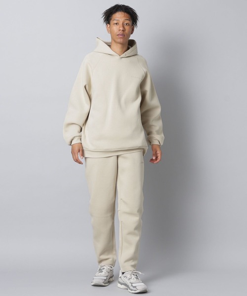 「NUMERALS」 プルオーバーパーカー MEDIUM ベージュ メンズ_画像7