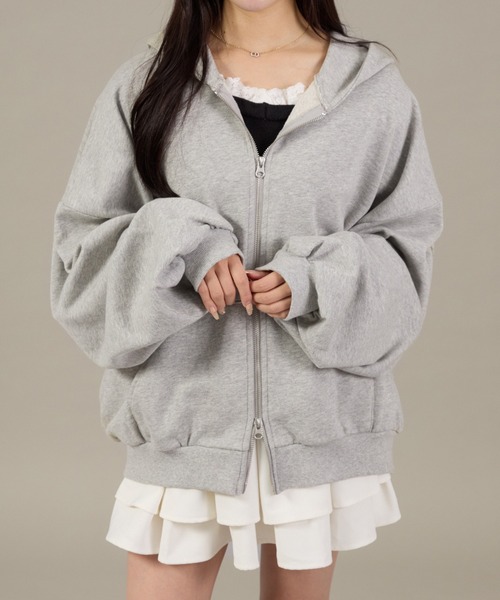 「apres jour mignon」 ジップアップパーカー フリー ブラウン系その他 レディース_画像6