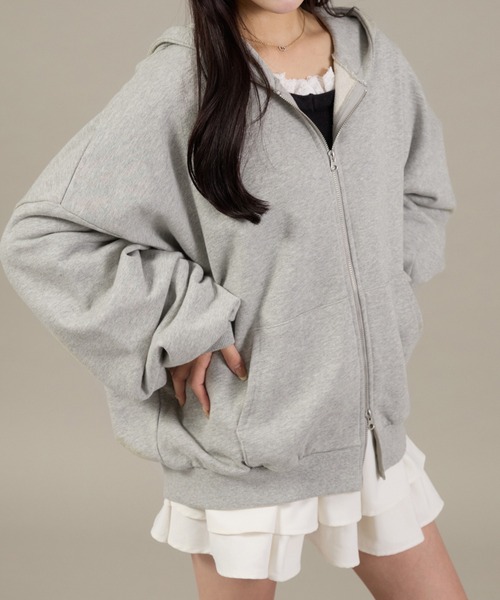 「apres jour mignon」 ジップアップパーカー フリー ブラウン系その他 レディース_画像7