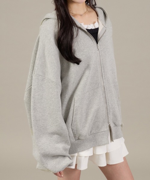 「apres jour mignon」 ジップアップパーカー フリー ブラウン系その他 レディース_画像8