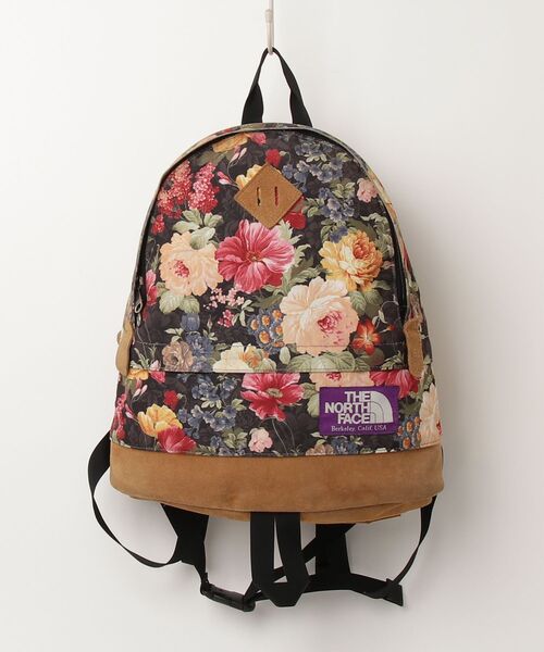 THE NORTH FACE PURPLE LABEL 「THE LABEL」 花柄リュック - ブラック