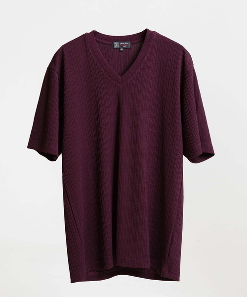 「MK MICHEL KLEIN HOMME 」 半袖Tシャツ 51 ボルドー メンズ_画像4