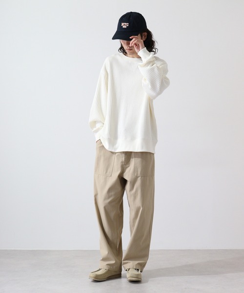 「JEMORGAN」 長袖Tシャツ L オートミール メンズ_画像4