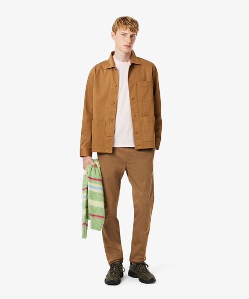 「LACOSTE」 チノパンツ 42 グレイッシュブルー メンズ_画像8
