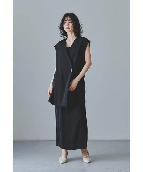 niana（ニアナ） コンビワンピース L ブラック レディース : ZOZOTOWN