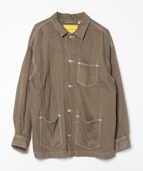 【！最終値下げ】Levi's Red 中綿デニムジャケット Mサイズ Levi's RED 「Levi's RED」 デニムジャケット M グリーン レディース