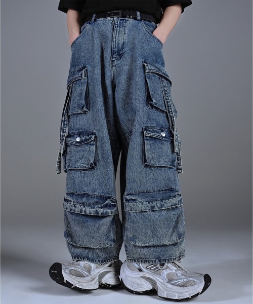 「ADRER」 デニムパンツ SMALL グレー メンズ_画像8