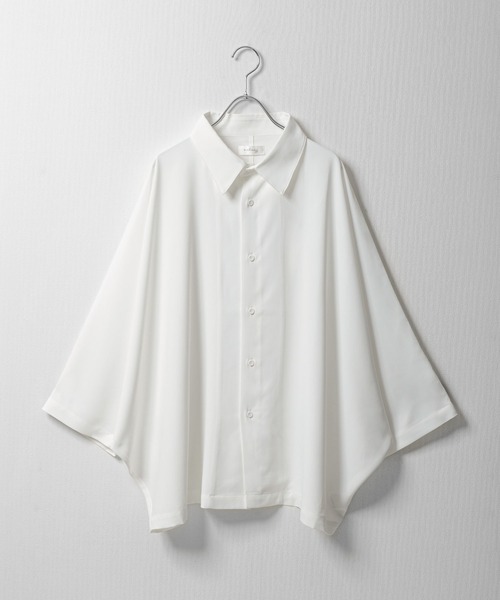 「Nilway」 7分袖シャツ LARGE オフホワイト メンズ_画像2