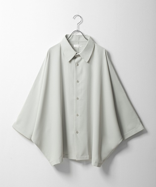 「Nilway」 7分袖シャツ LARGE オフホワイト メンズ_画像4
