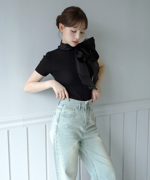 「by muni:r」 デニムパンツ MEDIUM ブルー レディース_画像3
