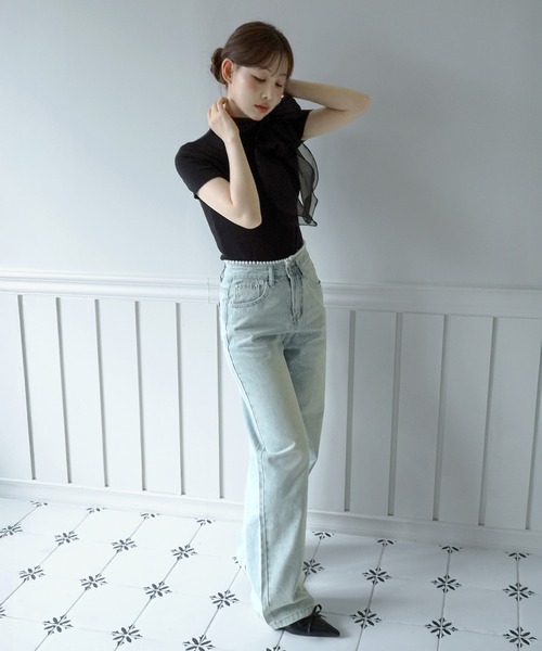 「by muni:r」 デニムパンツ MEDIUM ブルー レディース_画像4