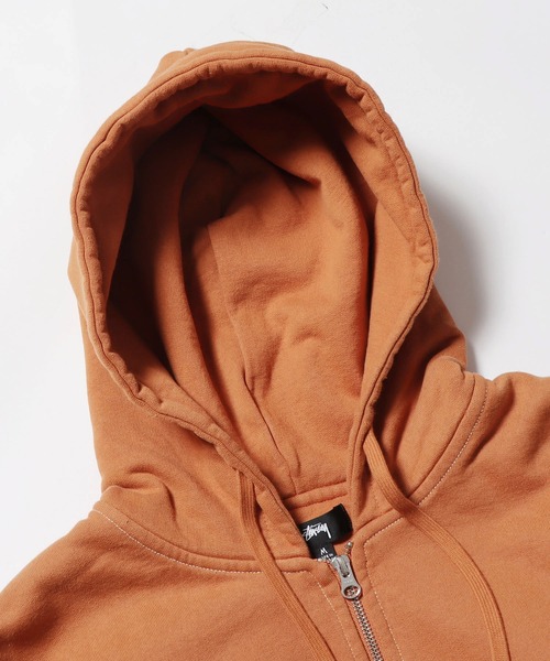 STUSSY（ステューシー） ジップアップパーカー M レンガ メンズ